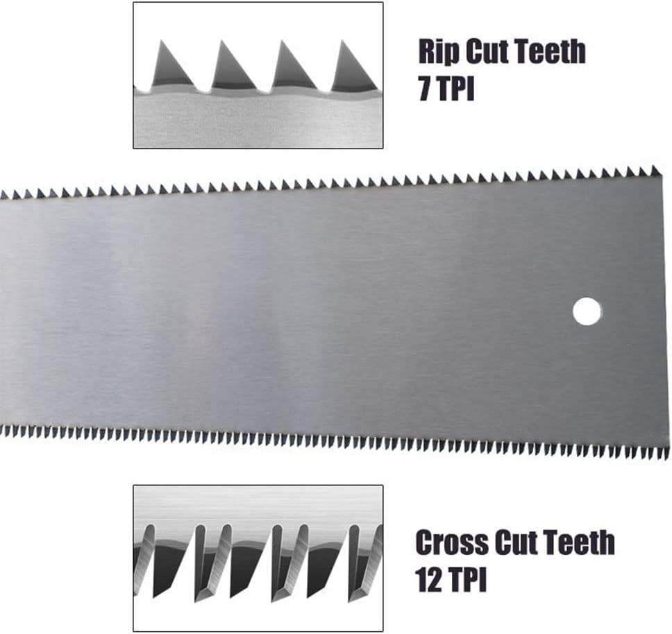 Small Pull Hand Saw with Double Edge Blade Cutting, 6-inch Blade Japanese Ryoba Handsaw for Woodworking, PVC Pipe Cutting, DIY Project