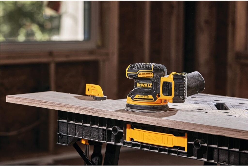 DEWALT 20V MAX Orbital Sander, 12,000 OPM, Brushless Motor for Extra Long Run Time, Bare Tool Only (DCW210B)