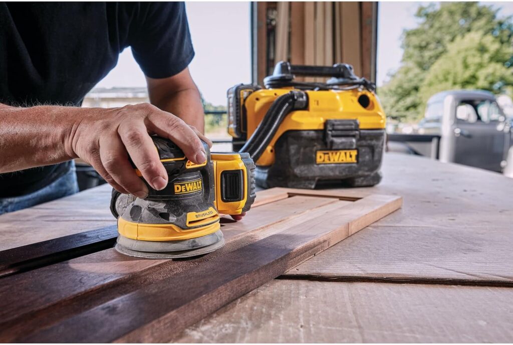 DEWALT 20V MAX Orbital Sander, 12,000 OPM, Brushless Motor for Extra Long Run Time, Bare Tool Only (DCW210B)