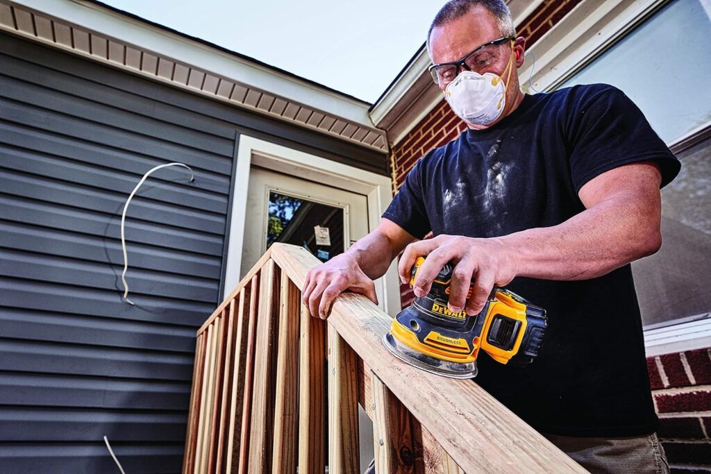 DEWALT 20V MAX Orbital Sander, 12,000 OPM, Brushless Motor for Extra Long Run Time, Bare Tool Only (DCW210B)