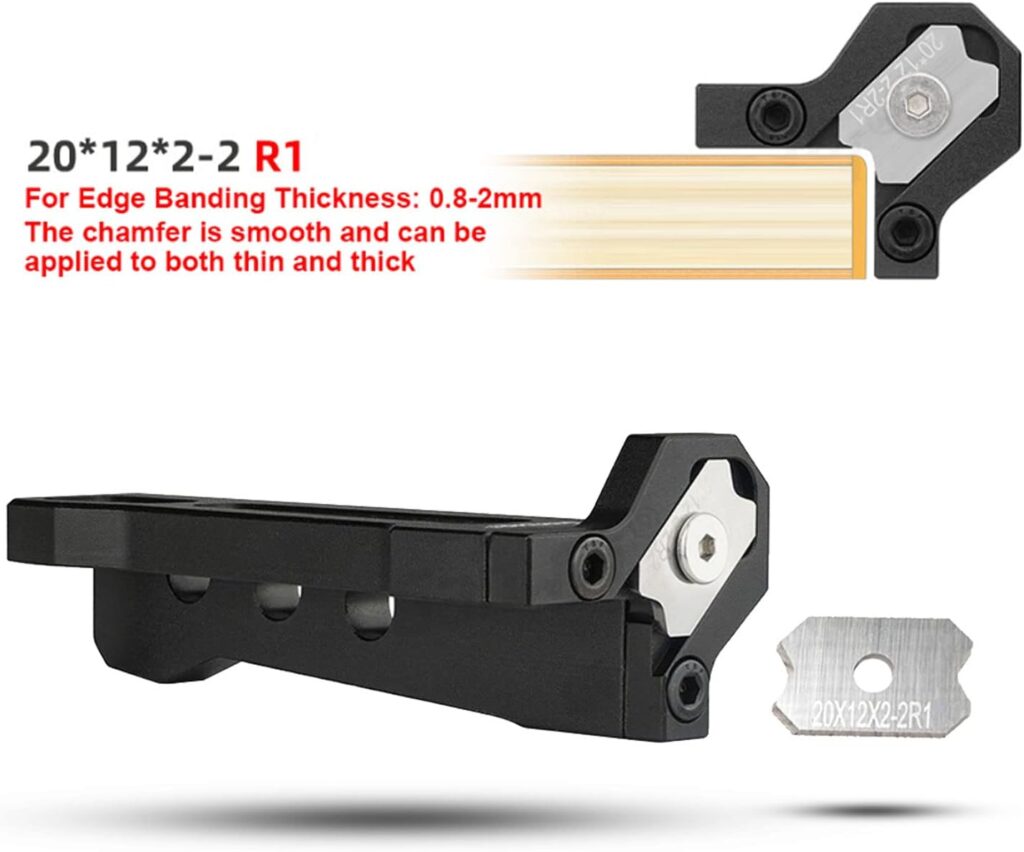 Woodworking Edge Trimmer, Aluminium Edge Banding Arc Trimming Manual Planer Woodworking Blade Edge Corner Planer Wood Chamfering Fillet Scraper Board Deburring Tool