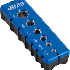Kreg Portable Drilling Guide - 6 Hardened Drill Guides for Carpentry - Craftsman Tool Accessory