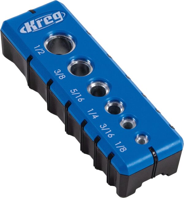 Kreg Portable Drilling Guide - 6 Hardened Drill Guides for Carpentry - Craftsman Tool Accessory