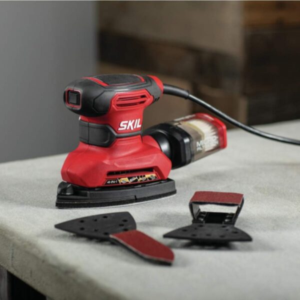 SKIL Corded Detail Sander with Dust Box & Attachments - SR232301 - Image 2