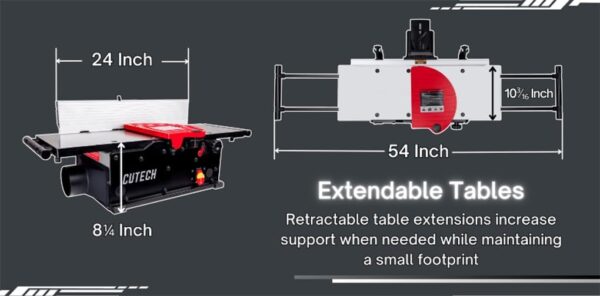 Upgrade Your Woodworking with the 401100HI 10-Inch Spiral Cutterhead Jointer - Image 7