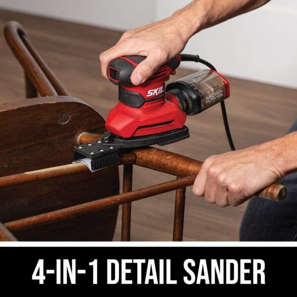 SKIL Corded Detail Sander with Dust Box & Attachments - SR232301 - Image 3