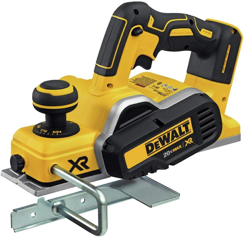 DEWALT 20V MAX Planer, 30,000 Cuts Per Minute, 2 mm Cut Depth, Brushless Motor, Bare Tool Only (DCP580B)