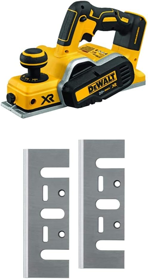 DEWALT 20V MAX Planer, 30,000 Cuts Per Minute, 2 mm Cut Depth, Brushless Motor, Bare Tool Only (DCP580B)