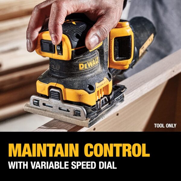 DEWALT DCW200B 20V MAX XR Cordless Variable Speed Sander - Tool Only - Image 5