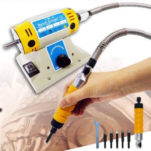 YUCHENGTECH Electric Chisel Carving Tool Electric Wood Chisel Electric Woodworking Chisel Carving Tool Machine (Host +Chisel + shaft)