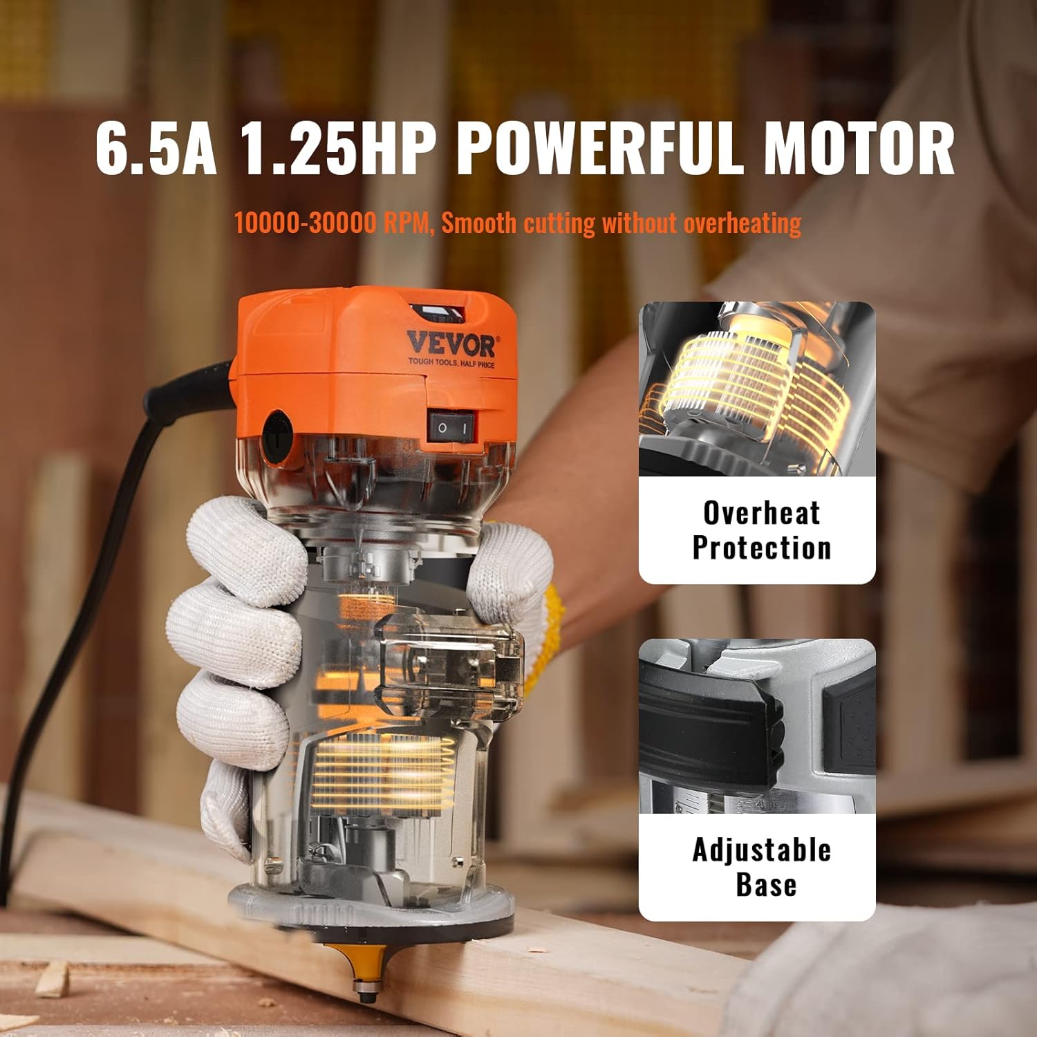 Compact Wood Trimmer Router Tool Review