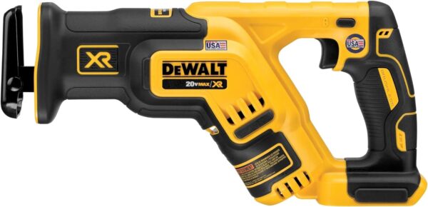 DEWALT 20V MAX* XR Reciprocating Saw, Compact, Tool Only (DCS367B), Black