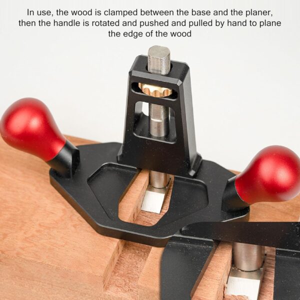 Precision Wood Trimming Tool: Portable Router Plane with Anodic Oxidation Treatment - Image 3