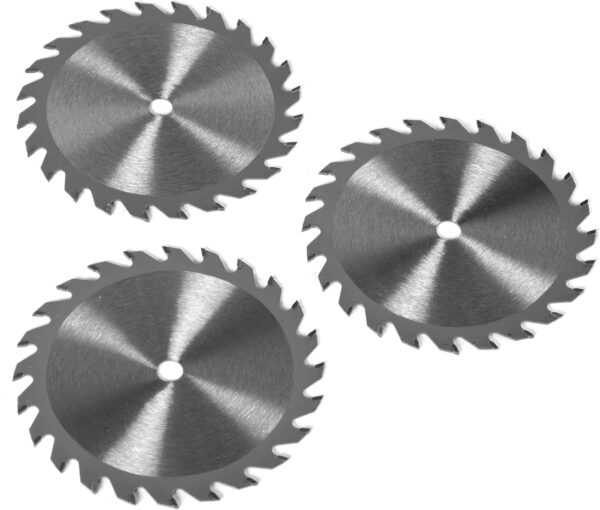 Triple Pack of WEN 4-1/2-Inch 24-Tooth Woodworking Saw Blades for Compact Circular Saws (BL0424) - Image 3