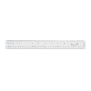 Westcott 10562 Acrylic Clear Ruler, 12 In