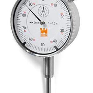 WEN 10703 1 in. Precision Dial Indicator with .001 in. Resolution