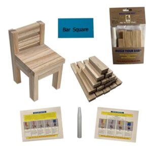 Wood Chair - Building woodworking kit for kids and adults - Building kits - Wood projects - Wood building kits for kids ages 8-12 - Wood projects - Building projects for kids - Wood craft kits