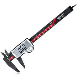 Digital Caliper, 0-6" Electronic Caliper Auto - Off Feature with Large LCD Screen Vernier Caliper Conversion Measuring Tool for Length Depth Inner Outer Diameter Measuring