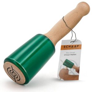 Schaaf Wood Carving Tools 15oz Small Wooden Mallet | Wood Tools Woodworking | Wood Hammer | Comfortable Handle Reduces Hand Fatigue | Urethane Reducer Noise, Absorbs Force to Protect Woodworking Tools