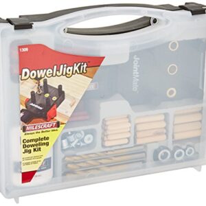 Milescraft 1309 DowelJigKit - Complete Doweling Kit with Dowel Pins and Bits