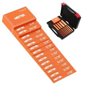 Neitra Setup Blocks Woodworking - 15 PCS Aluminum Height Gauge Blocks Set - Woodworking Measuring Tools Precision Setup Bars for Router and Table Saw